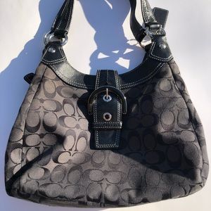 Coach E1193-f17094 Black Jacquard Shoulder Bag